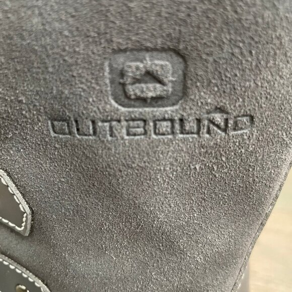 Outbound 3M Thinsolate Water Res Suede & Manmade Winter Boots Frost Grey Blk 9 - Picture 10 of 13